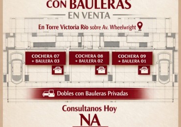 Se Venden 3 cocheras con bauleras 